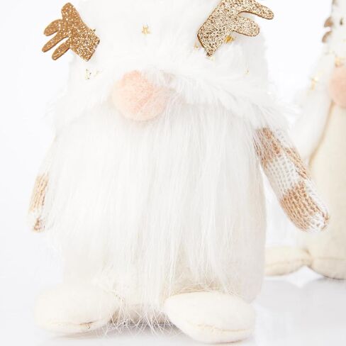 DN DECONATION 7.48" Plush Gnome Christmas Decorations, Handmade Swedish Tomte Elf Figurines, Stuffed Xmas Gnome Dolls Gifts for Holiday Shelf Tiered Tray Tabletop Home Decor in Saudi Arabia