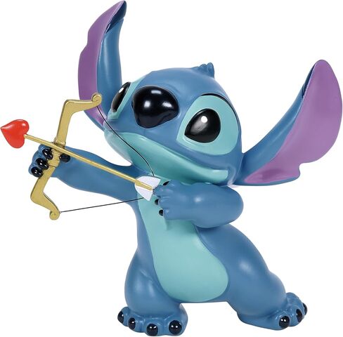 Enesco Disney Showcase Lilo and Stitch Valentine's Day Cupid Figurine, 5 Inch, Multicolor in Saudi Arabia