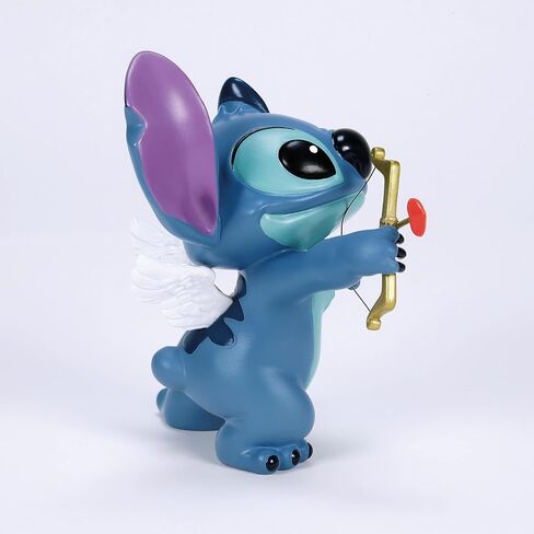 Enesco Disney Showcase Lilo and Stitch Valentine's Day Cupid Figurine, 5 Inch, Multicolor in Saudi Arabia