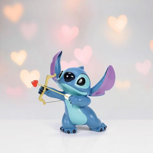 Enesco Disney Showcase Lilo and Stitch Valentine's Day Cupid Figurine, 5 Inch, Multicolor in Saudi Arabia