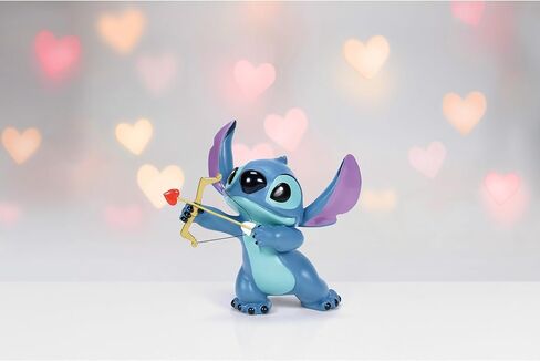 Enesco Disney Showcase Lilo and Stitch Valentine's Day Cupid Figurine, 5 Inch, Multicolor in Saudi Arabia