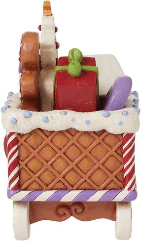تمثال سيارة لقطار عيد الميلاد من Enesco Jim Shore Heartwood Creek Gingerbread - راتنج حجري مطلي يدويًا مصنوع يدويًا تمثال سانتا لديكور المنزل لعيد الميلاد، 5.25 بوصة in Saudi Arabia