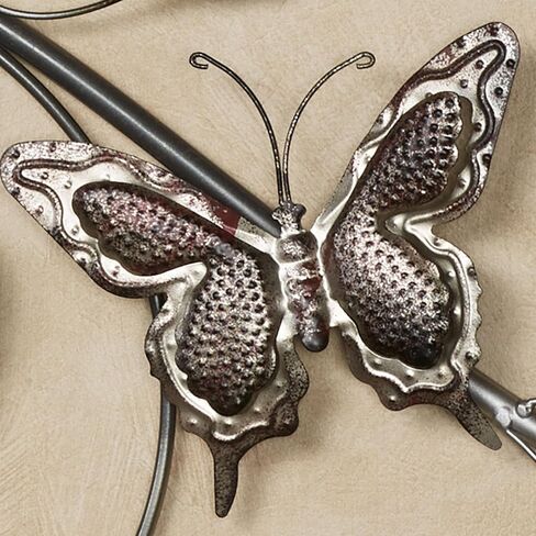 Touch of Class Sophie Butterfly and Floral Scrolling Metal Wall Art in Saudi Arabia