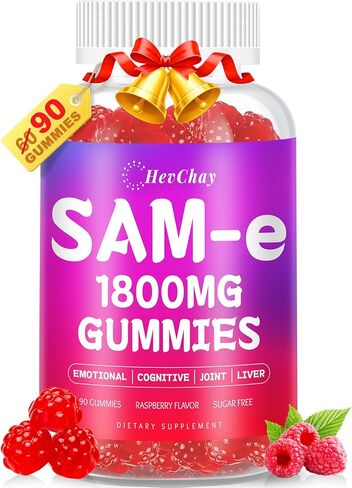 1800 mg sam e ملحق للدماغ والمزاج والمفصل والكبد ، والامتصاص العالي sam-e (s-adenosyl-l-methionine) مع NAC & L-tyrosine ، Sam e Gummies ، نباتي ، 90 Gummies in Kuwait
