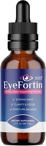 Nature’s NutriWave EyeFortin – Plant-Based Vision Support Supplement with Natural Minerals – 100% Natural, Non-GMO, Easy to Use – Made in The USA,1 Month Supply in Saudi Arabia