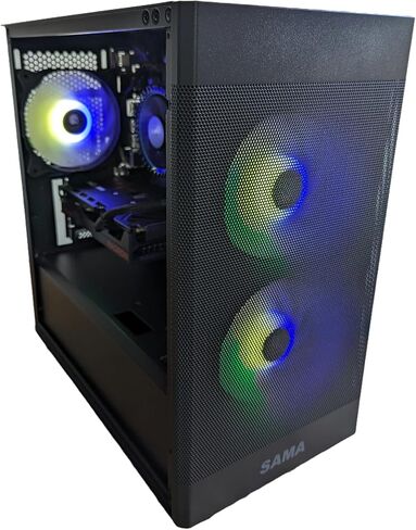 Centaurus Druid 2.7 Gaming PC, AMD Ryzen 7 8700G 8-Core 5.1GHz, 32GB DDR5 RAM, Radeon 760M, 1TB NVMe SSD, Windows 11 PRO, WiFi, RGB LEDs. Custom Desktop for Gamers and Professionals. (Ryzen 7 8700G) in Saudi Arabia