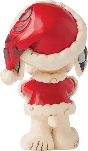Enesco Peanuts by Jim Shore Snoopy Santa with Milk and Cookies Miniature Figurine, 3.3 Inch, Multicolor in Saudi Arabia