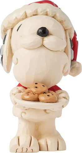 Enesco Peanuts by Jim Shore Snoopy Santa with Milk and Cookies Miniature Figurine, 3.3 Inch, Multicolor in Saudi Arabia