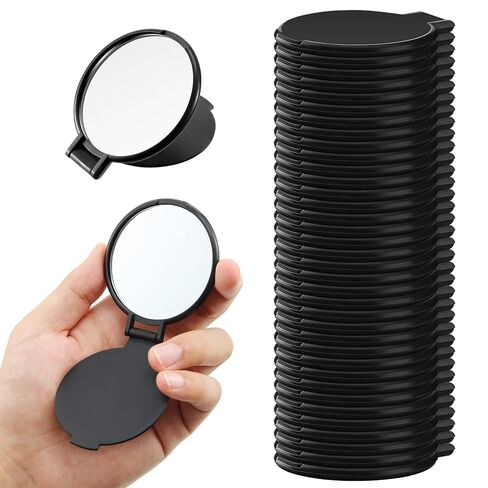 Yalikop 36 Pcs Compact Mirror Bulk Portable Round Makeup Mirror Mini Foldable for Purse Women Travel Daily Use Mother‘s Day Gifts (Pink,Purple,Green,Blue) in Saudi Arabia