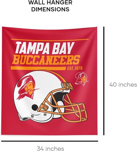 NORTHWEST NFL Tampa Bay Buccaneers Wall Hanging Tapestry, 34" x 40", Premium in Saudi Arabia
