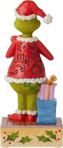Enesco Jim Shore Dr. Seuss The Grinch with Large Red Heart Lit Figurine, 7 Inch, Multicolor in Saudi Arabia