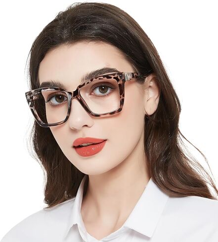 نظارات قراءة كبيرة الحجم من WEMOOTANTS للنساء والرجال قراء مربع كبير وجريء 1.0 1.25 1.5 1.75 2.0 2.25 2.5 إلى 3.5 in Saudi Arabia