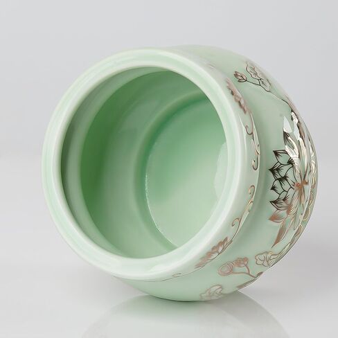 Qinlang Small Green Ceramic Buddhist Incense Burner Bowl, Buddha Incense Holder for Stick - 4 Inches in Saudi Arabia