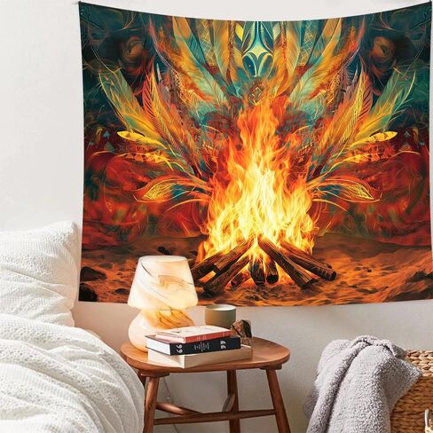 Richldeas 60x44inchs Bohemian Tapestry Tribal Art Tapestries Desert Tapestry Desert Flames for Living Room Bedroom Dorm RITAYW064 in Saudi Arabia
