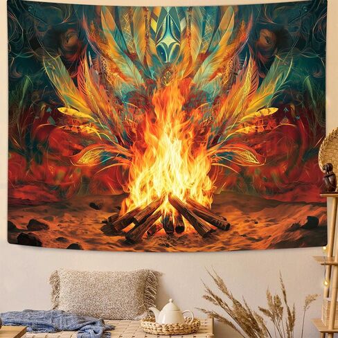 Richldeas 60x44inchs Bohemian Tapestry Tribal Art Tapestries Desert Tapestry Desert Flames for Living Room Bedroom Dorm RITAYW064 in Saudi Arabia