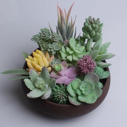 Artificial Succulent Plants, 3 Pack Small Fake Plants Faux Succulents Plant Unpotted for Home Garden Decoration DIY (A) in Saudi Arabia