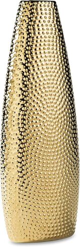 Signature Design by Ashley Efim Large Contemporary Ceramic Vase, Metallic in Saudi Arabia