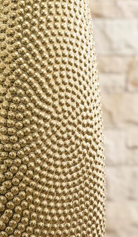 Signature Design by Ashley Efim Large Contemporary Ceramic Vase, Metallic in Saudi Arabia