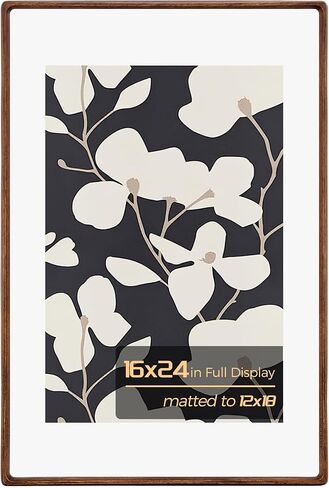 إطار صورة مقاس 5 × 7، إطار صور من الخشب الصلب مع زجاج مقسى، إطارات صور مكتبية مقاس 4 × 6 مع حصيرة أو 5 × 7 بدون حصيرة لتزيين الحائط in Kuwait