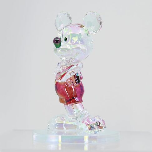 Enesco FACETS Disney Mickey Mouse Standing with Arms Folded Iridescent Figurine, 3.75 Inch, Multicolor in Saudi Arabia