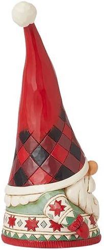 Enesco Jim Shore Heartwood Creek Highland Glen Gnome Holding Skis Figurine- Stone Resin Hand Painted Crafted Collectible Gnomes Mini Figurines Home Decor Statue, 6.3 Inch in Saudi Arabia