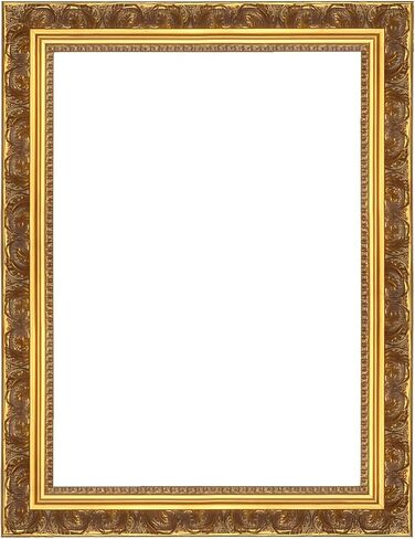 إطار صورة خشبي ذهبي عتيق من ريمبول، 16×20 | إطار منحوت يدويًا على الطراز الباروكي العتيق للمعرض والعرض المنزلي للوحات والشهادات (الإطار فقط) in Saudi Arabia