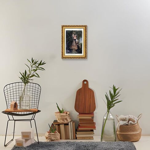 إطار صورة خشبي ذهبي عتيق من ريمبول، 16×20 | إطار منحوت يدويًا على الطراز الباروكي العتيق للمعرض والعرض المنزلي للوحات والشهادات (الإطار فقط) in Saudi Arabia