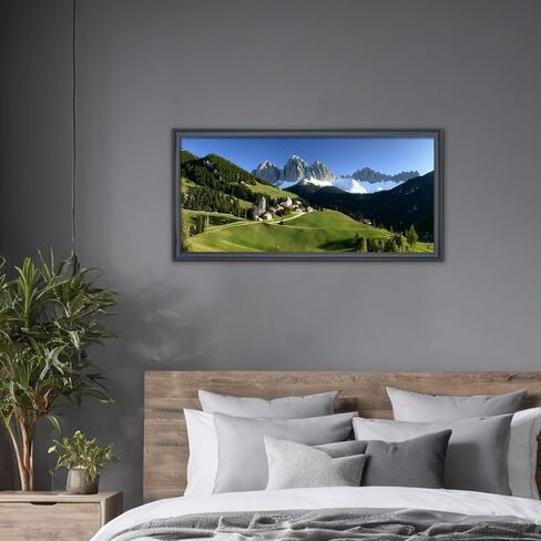 إطار صورة ASXBMIJO مقاس 16 × 36 بوصة من الخشب الصلب باللون الأسود، مناسب لإطار الصور البانورامية/الملصقات/اللوحة/الصور الجماعية/الألغاز (A23B1636) ﻿ in Saudi Arabia