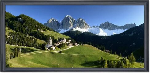 إطار صورة ASXBMIJO مقاس 16 × 36 بوصة من الخشب الصلب باللون الأسود، مناسب لإطار الصور البانورامية/الملصقات/اللوحة/الصور الجماعية/الألغاز (A23B1636) ﻿ in Saudi Arabia