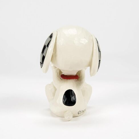 تمثال صغير من Enesco Peanuts من مجموعة Jim Shore Collection Snoopy Laughing Big Grin - تمثال صغير من الراتنج الحجري مصنوع يدويًا من الفول السوداني سنوبي لديكور المنزل، 2.76 بوصة in Saudi Arabia