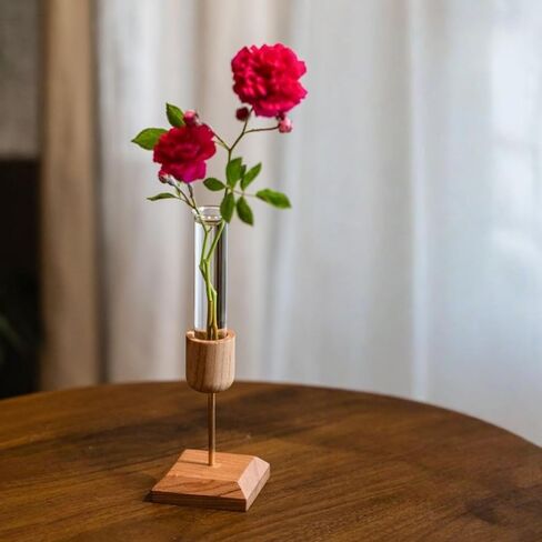 مزهرية حديثة على سطح الطاولة مع تصميم أنبوب اختبار، حامل ترتيب زهور أنيق للنباتات المائية، ديكور منزلي بسيط لغرفة المعيشة والمكتب in Saudi Arabia
