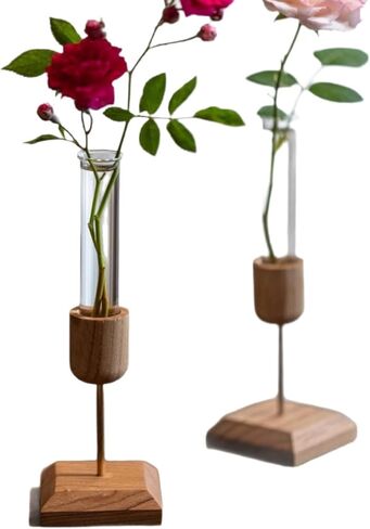 مزهرية حديثة على سطح الطاولة مع تصميم أنبوب اختبار، حامل ترتيب زهور أنيق للنباتات المائية، ديكور منزلي بسيط لغرفة المعيشة والمكتب in Saudi Arabia