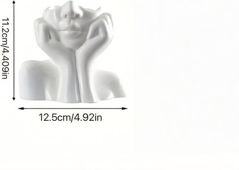 White Face Vase Unique Ceramic Vase for Home Decor in Saudi Arabia