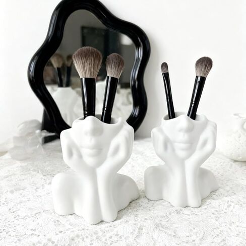 White Face Vase Unique Ceramic Vase for Home Decor in Saudi Arabia