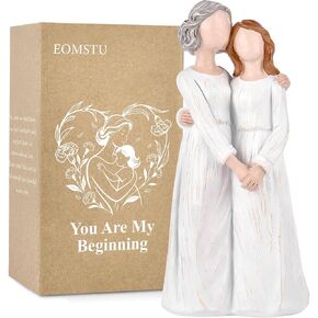EOMSTU Mother Daughter Gift- Hand-Painted Angel Figurine Statue 7.48", Birthday Gifts Mom Daughter, Mother of The Bride Gifts in Saudi Arabia