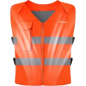 HENNCHEE Cooling Safety Vest for Men & Women, 12PCS Ice Packs, Body Cool Clothing for Hot Weather Outside Workers in Kuwait