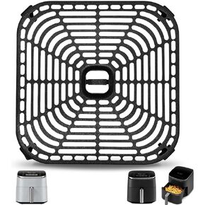 Air Fryer Grill Pan for COSORI Square Air Fryer Pro LE 5 Qt, Non-Stick 8.26’’*8.26’’ Air Fryer Rack Replacement Parts Accessories Grill Plate Crisper Plate Tray with Rubber Bumpers, Dishwasher Safe in Saudi Arabia