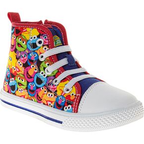 Sesame Street Elmo Strap Sneakers for Boys - Kids Lightweight Athletic Breathable Running Tennis Shoes Size 5-10 Toddler 11 Little Kid in Kuwait