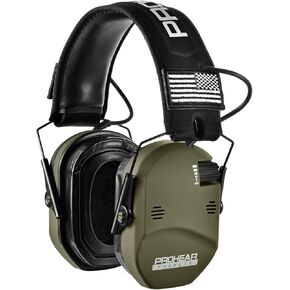 PROHEAR 022 Electronic Ear Protection for Shooting & Hunting - 29dB SNR Noise Reduction, 5X Sound Amplification, 4 Omnidirectional Microphones, HD Speakers - Gun Range Hearing Protection Muffs,Black in Kuwait