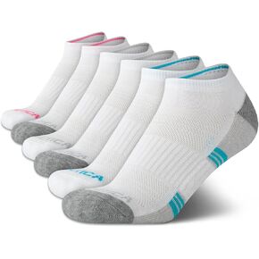 Nautica Women's Athletic Socks - 6 Pack Anti Blister Low Cut Tab Cushioned Ankle Socks - Arch Support Socks for Women (4-10) in Kuwait