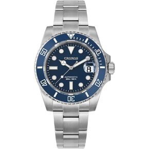 Cronos Men's Dive Watches - PT5000 Automatic Diver Watch for Men, Sapphire Crystal Full Luminous and Sports Casual Style, Black 40mm in Kuwait