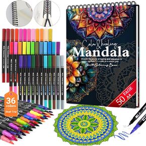 Swear Word Coloring Book for Adults with 36 Colors Markers, Spiral Bound Coloring Books for Adults Relaxation Gift, Swear Word & Cuss Stress Relief with 24 Patterns in Kuwait