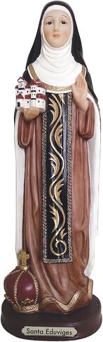 Statue Santa Eduviges Saint St Eduvigis Poland Statue Figurine Figure (12 Inch) in Kuwait