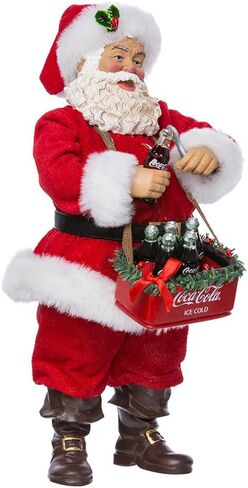 Kurt Adler Santa Opening Coke Table Piece, 10" in Saudi Arabia