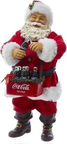 Kurt Adler Santa Opening Coke Table Piece, 10" in Saudi Arabia
