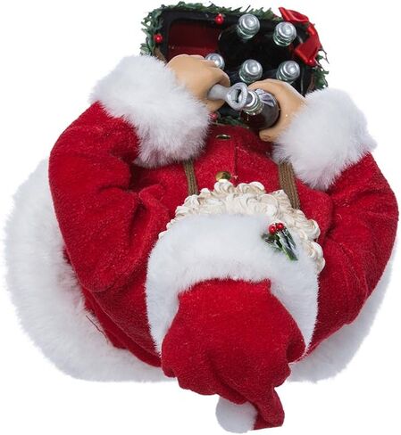 Kurt Adler Santa Opening Coke Table Piece, 10" in Saudi Arabia