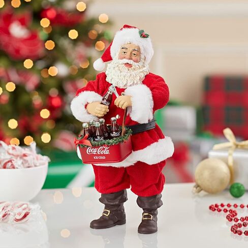 Kurt Adler Santa Opening Coke Table Piece, 10" in Saudi Arabia