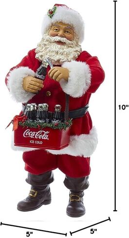 Kurt Adler Santa Opening Coke Table Piece, 10" in Saudi Arabia