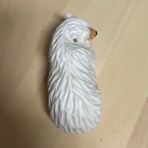 YEEYAYA Wood Sculpture Home Decor Wood Statue Wood Figurines Room Decor Hand Carved Wild Animals (Polar Bears Sleep) in Saudi Arabia