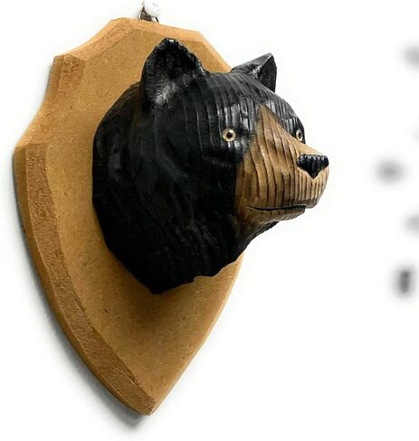 YEEYAYA Wood Sculpture Home Decor Wood Statue Wood Figurines Room Decor Hand Carved Wild Animals (Polar Bears Sleep) in Saudi Arabia